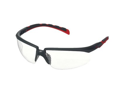 S2001 SGAF-RED Čiré brýle Solus, červené (Varianta S2001 SGAF-RED Čiré brýle Solus, červené)