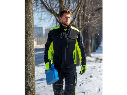 Ardon NEON bunda montérková černo-žlutá zateplená (Velikost 3XL)