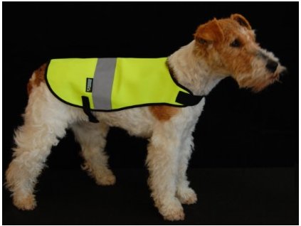 Reflexní vesta pro psy s reflexní páskou - žlutá (Barva žlutá, Velikost M)