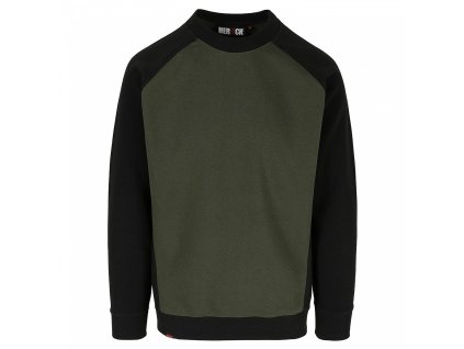 BORIS mikina khaki/black L (Varianta BORIS mikina khaki/black L)