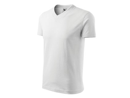 V-NECK tričko bílé výstřih do V (Varianta V-NECK tričko bílé výstřih do V)