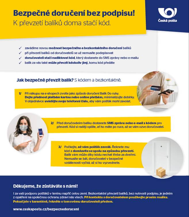 Novinky ve výdeji balíků u České pošty