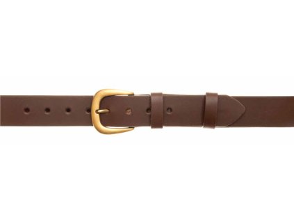 Kožený opasek - šíře 3,5 cm (Délka 90 cm, Varianta hladký, Barevná varianta černá)