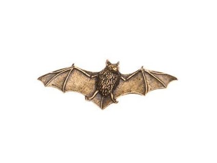 736 netopyr odznak na klobouk