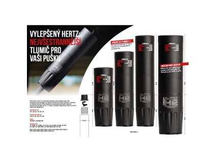 580269 tlumic a tec model h2 mega 3 modulovy pro raze do 458 11 63mm na zavit 11 16 24