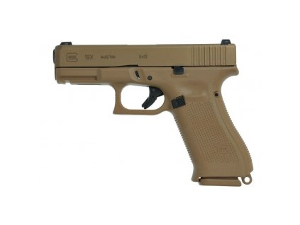 602091 1 pistole samonab glock mod 19x raze 9mm luger barva coyote