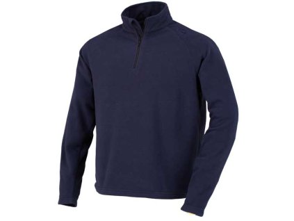 INDUSTRIAL STARTER Fleecová mikina MONVISO S 1/2 zipem (Velikost L, Barvy modrá)