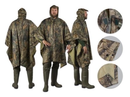 680310 nepromokave ponco happy job camou 3d s prelepenymi svy uni