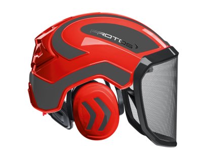 lesnicka prilba protos integral forest cerveno seda stit f39 30247