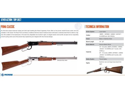 703555 puska opak rossi model puma classic raze 45 colt hl 16 406mm 8 ran nerez