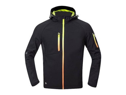 CREATRON softshellová bunda černá neon 2XL (Varianta CREATRON softshellová bunda černá neon 2XL)