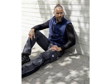 Polar 450 modrá pánská fleecová vesta L (Varianta Polar 450 modrá pánská fleecová vesta L)