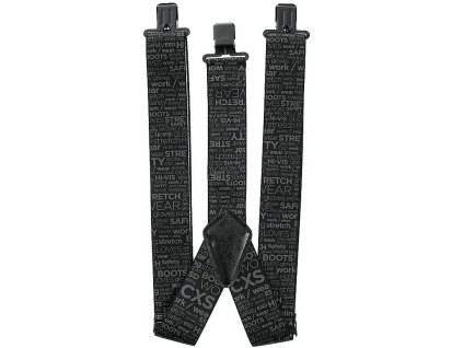 DARREN šle černé potisk CXS logo (Varianta DARREN šle černé potisk CXS logo)