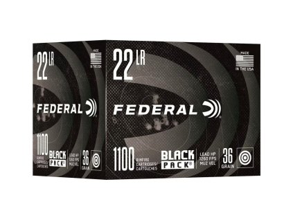 722245 naboj kulovy federal black pack 22lr 36gr 2 33g hollow point
