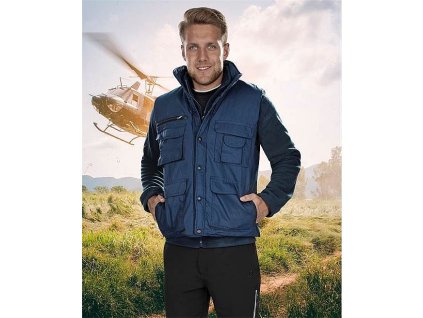 TONY modrá Zateplená vesta (Varianta TONY modrá Zateplená vesta)