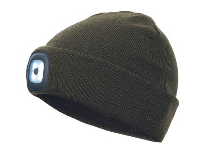 DEEL LED čepice tm.olivová (Varianta DEEL LED čepice tm.olivová)