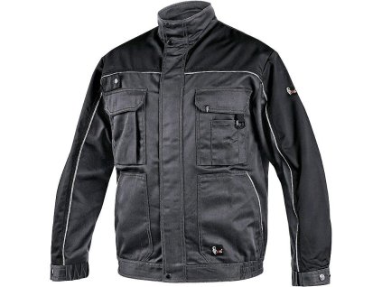 ORION OTAKAR bunda šedo-černá zkrácená 52 (Varianta ORION OTAKAR bunda šedo-černá zkrácená 52)