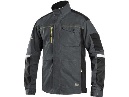 STRETCH bunda tmavě šedá-černá (Varianta STRETCH bunda tmavě šedá-černá)