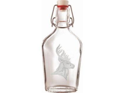 77172 02 2 lahev placatka 200ml piskovany motiv jelen