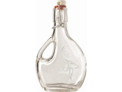 77178 05 2 lahev placatka s ouskem 200ml piskovany motiv jelen