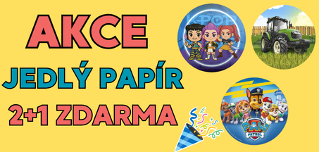 2+1 jedlý papír zdarma
