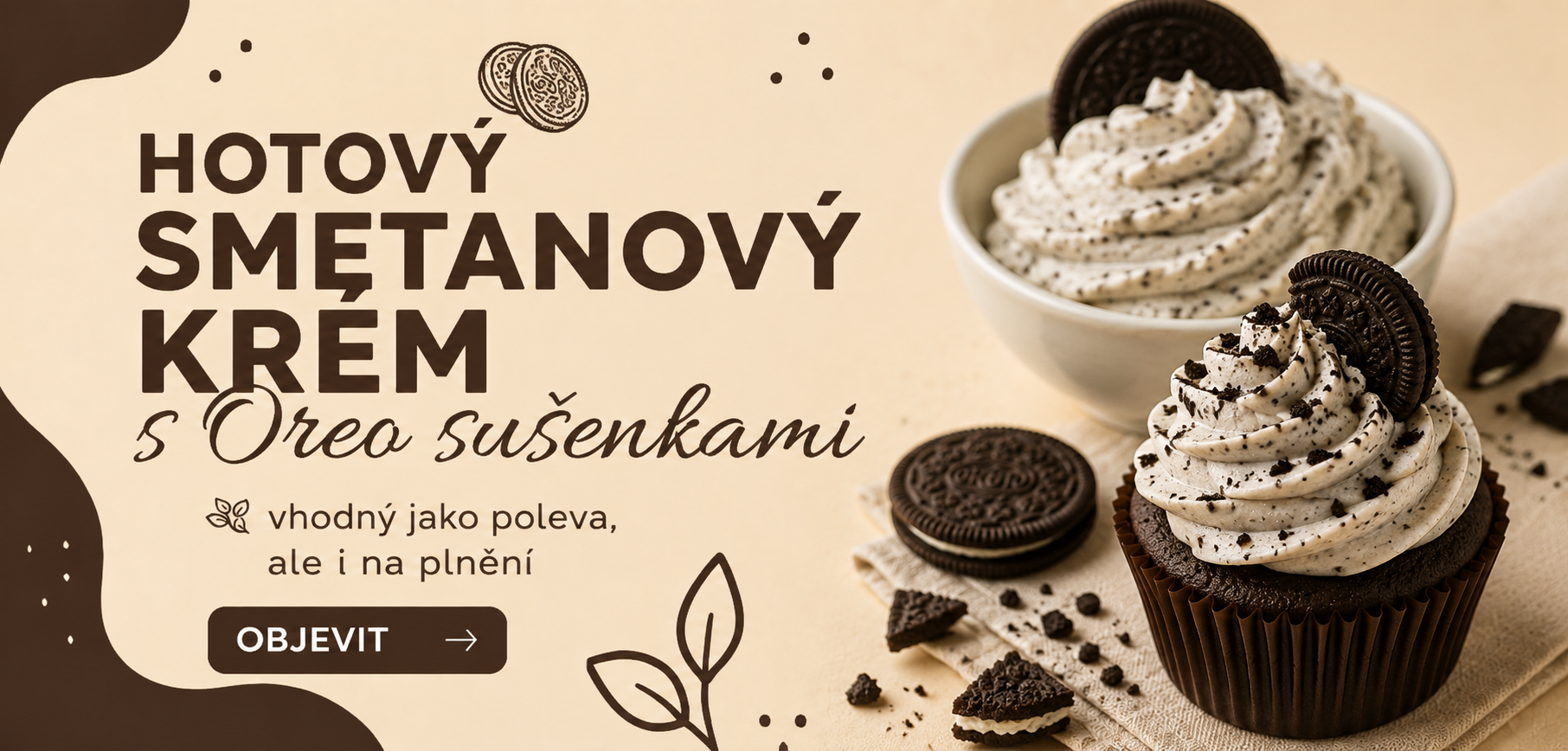 Oreo hotový krém