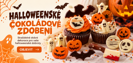 HALLOWEEN ČOKOLÁDOVÉ DEKORACE 2026