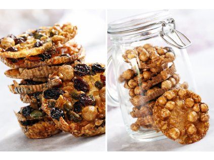 Křupavé dobroty s ořechy a ovoce