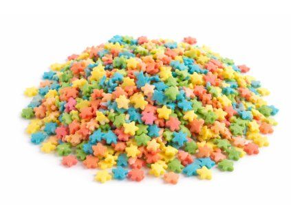 Pastelové hvězdné cukrovinky