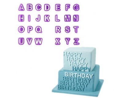 New 40pcs Purple Alphabet Number Letter Happy Birthday Plastic Fondant Cake Decorating Set Icing Cutter Mold.jpg 640x640