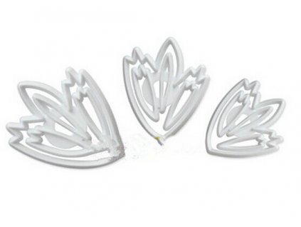 Free Shipping Plastic 3pcs set Tulip Biscuits Spring Die Cutter Mold Cake Bakeware Pastry Dough Decoration