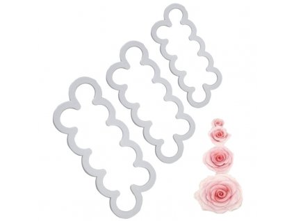 MJ142 Cake Decorating Gumpaste Sugar Craft Easiest font b Rose b font Ever font b Cutter