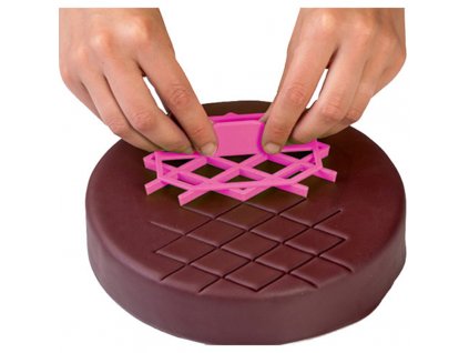 Christmas Quilt Fondant Square Cutter Lattice Cake Decoration Cupcake Embossing Tool Embosser Icing Silicone Cake Mold