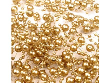 PERLIČKY NA SILONU ZLATÉ II