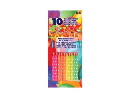 NESFOUKNUTELNÉ SVÍČKY  10 Ks