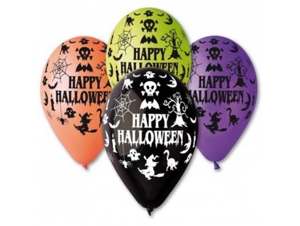 0005836 balonek s potiskem happy halloween 510