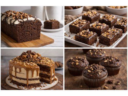 Čokoládové dobroty na talíři