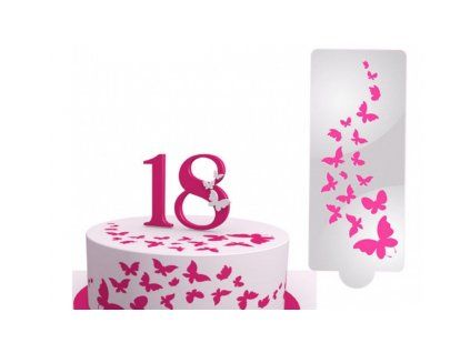 STENCILA ŠABLONA MOTÝL