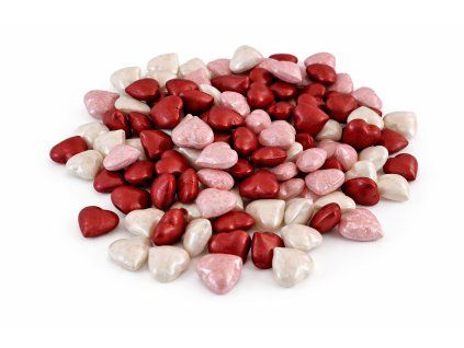 Lesklé srdíčkové cukrovinky