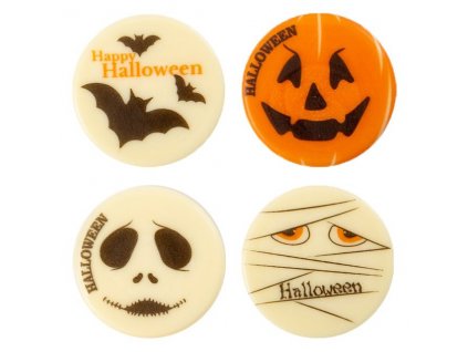 ČOKOLÁDOVÁ DEKORACE HALLOWEEN KOLEČKA VELKÁ