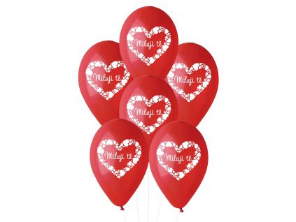 0015796 latexove balonky miluji te cz 30 cm 6 ks