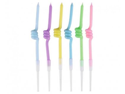 0023768 dortove svicky s drzatky macaron spirala 12 cm 6 ks 625