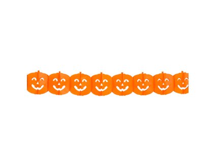 Halloweenská girlanda dýně