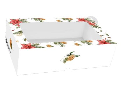 krasna darkova krabicka se skladacim oknem krabicka na cukrovi maxi 25x15x7cm 20240430115748958124142