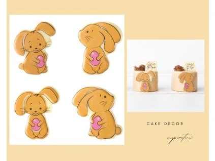 ČOKOLÁDOVÁ DEKORACE ZAJÍČCI 10 ks