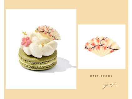 ČOKOLÁDOVÁ DEKORACE VĚJÍŘ SAKURA 10 Ks