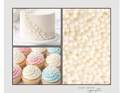 BÍLÉ CUKROVÉ PERLY STŘEDNÍ