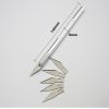Fruit Sculpting Gum paste Carving Pastry 6pc blades Knife Cake Decorating Tools Mat Cutting Model Making 1