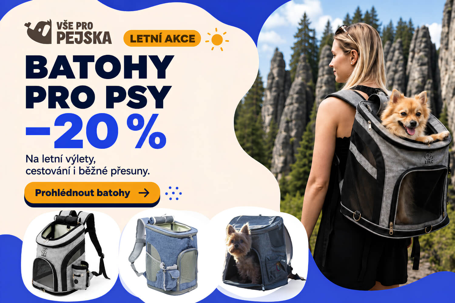Batohy pro psa - vsepropejska.cz
