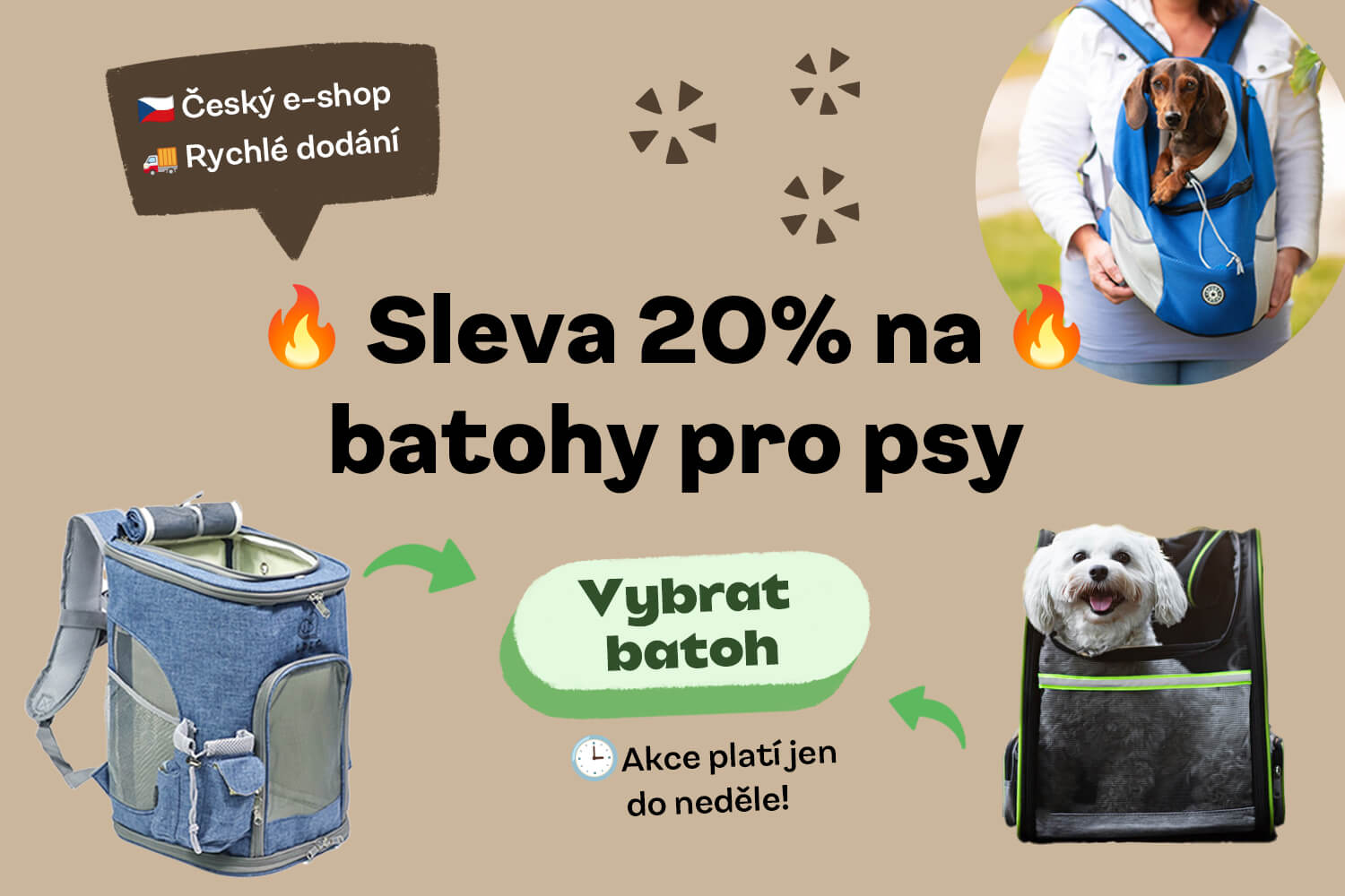 Batohy pro psy - vsepropejska.cz
